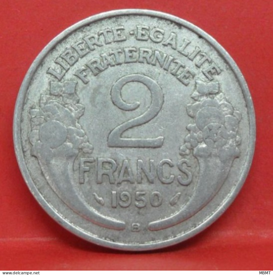 2 Francs Morlon Alu 1950 B - TB - Pièce Monnaie France - Article N°791 - 2 Francs