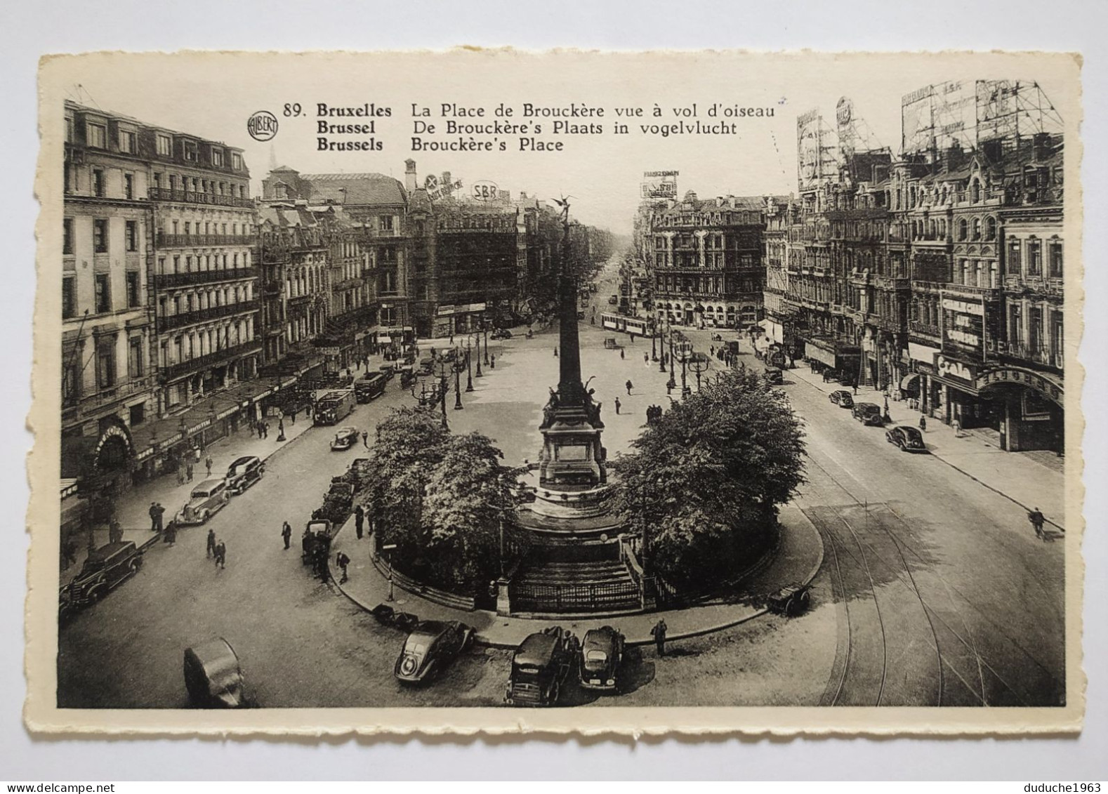 CPA Belgique. Bruxelles - Place De Brouckère - Marchés