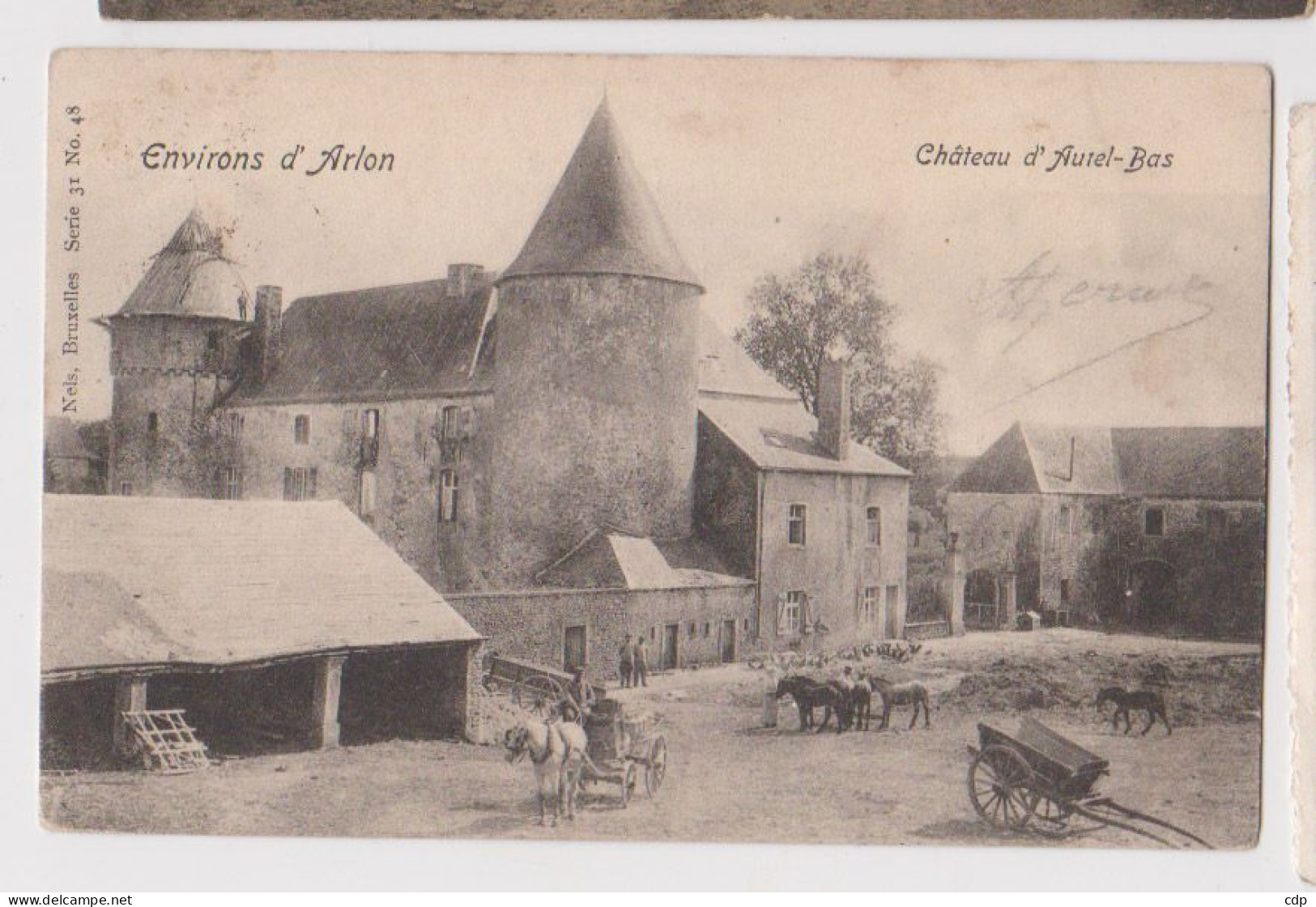 Cpa Chateau Autel-bas   Attelages   1898 - Aarlen