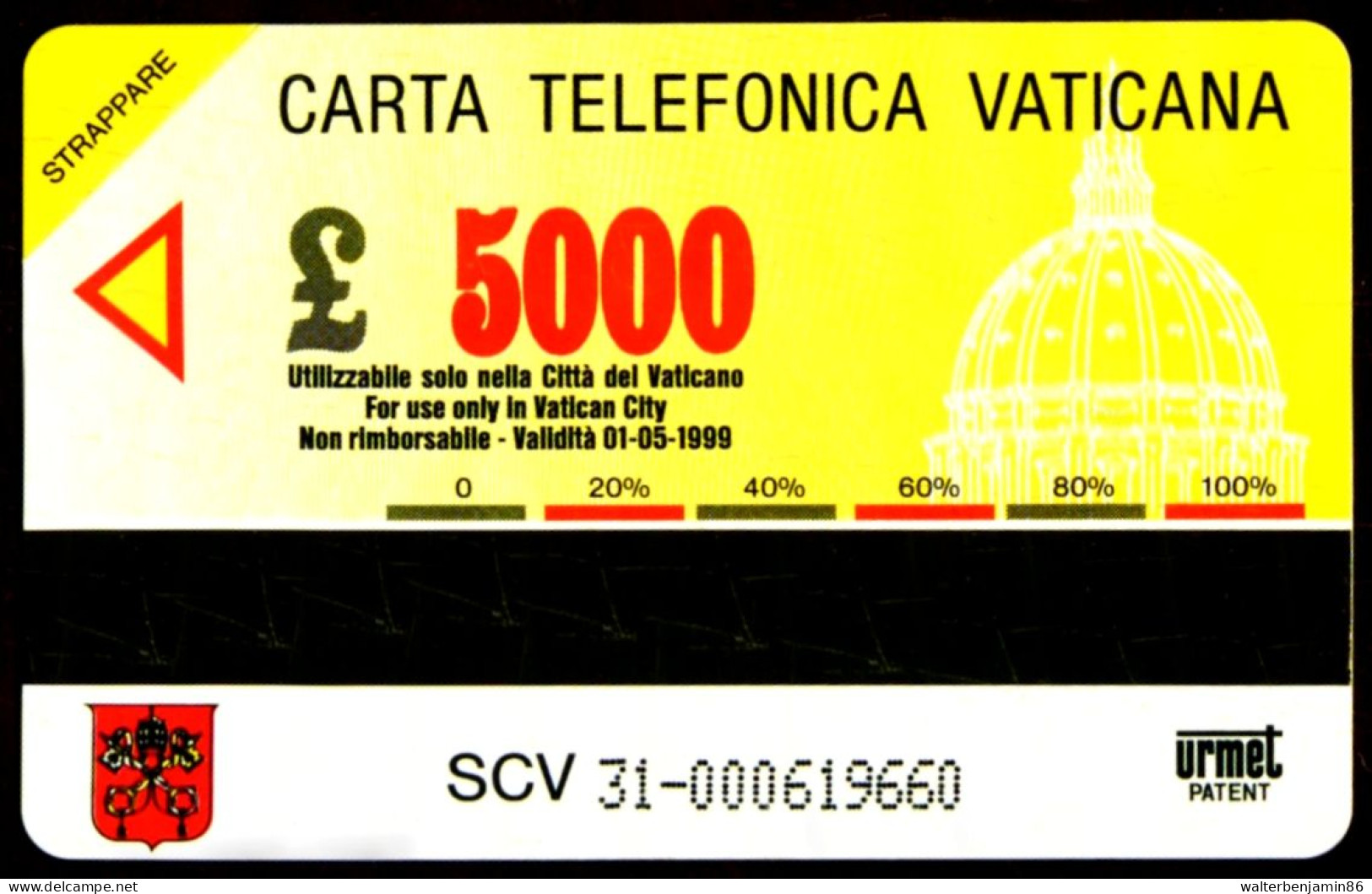 G VA 31 C&C 6031 SCHEDA TELEFONICA NUOVA MAGNETIZZATA VATICANO GIARDINI VATICANI - Vatican