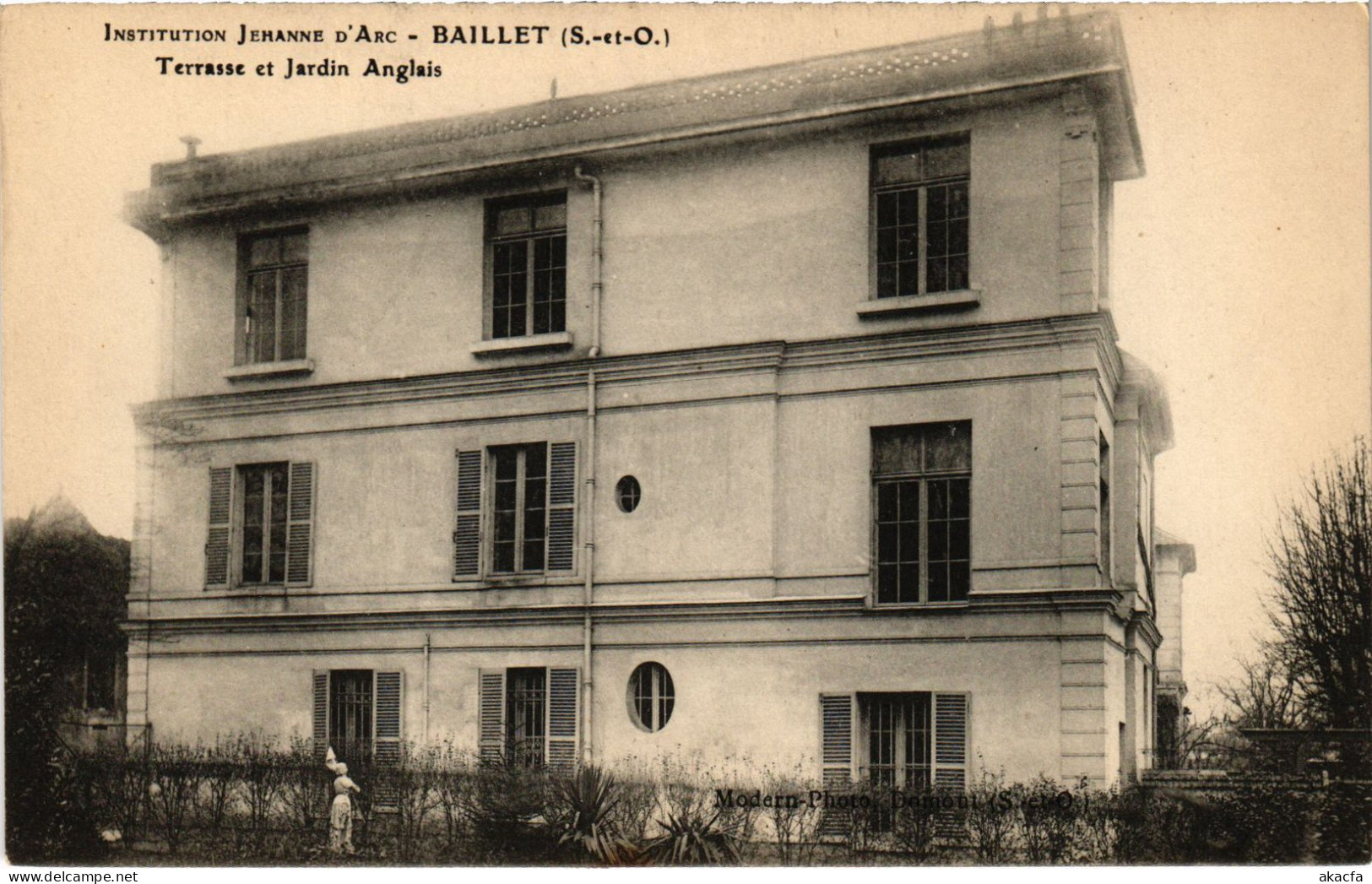CPA Baillet Terrasse Et Jardin Anglais FRANCE (1309057) - Baillet-en-France