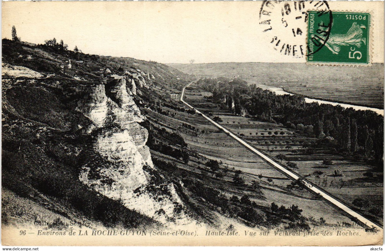 CPA Haute-Isle Vue Sur Vetheuil Prise Des Roches FRANCE (1309109) - Haute-Isle