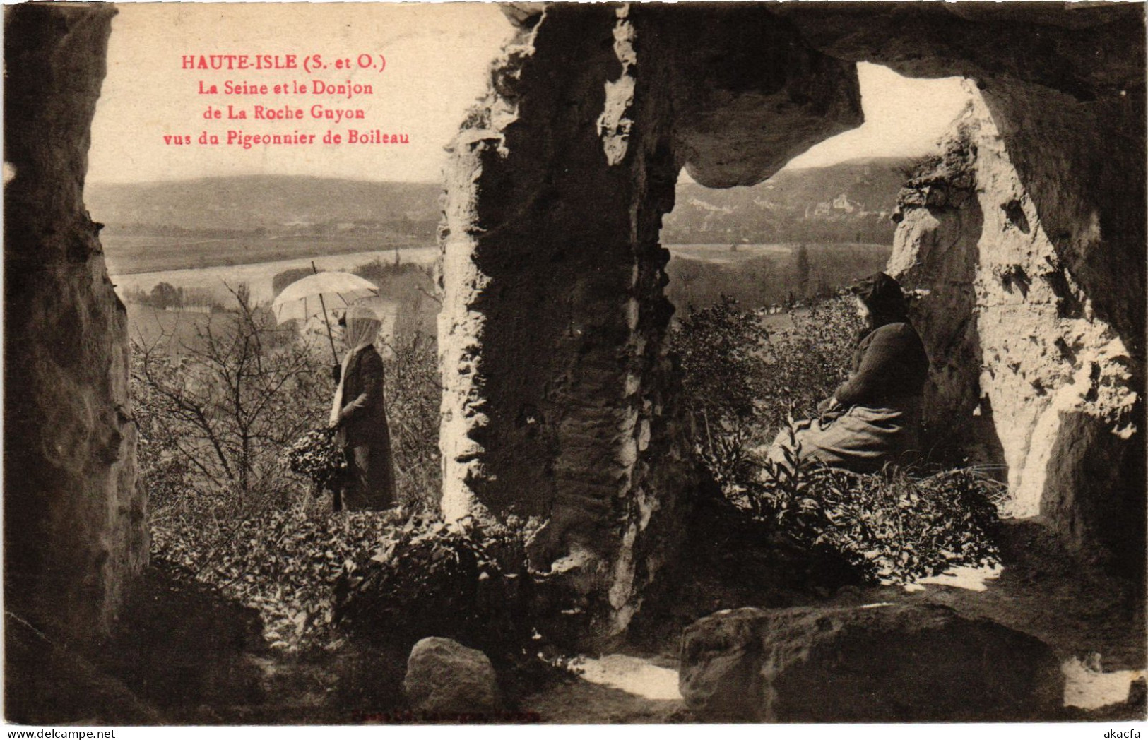 CPA Haute-Isle La Seine Et Le Donjon FRANCE (1309127) - Haute-Isle