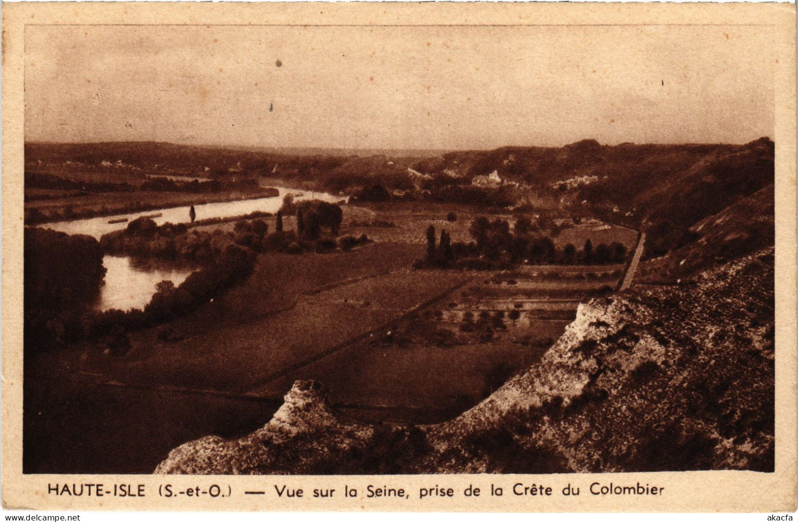 CPA Haute-Isle Vue Sur La Seine FRANCE (1309132) - Haute-Isle