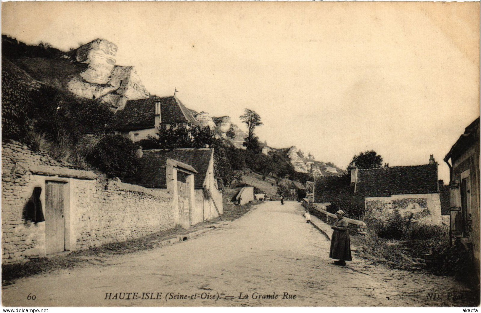 CPA Haute-Isle La Grande Rue FRANCE (1309146) - Haute-Isle