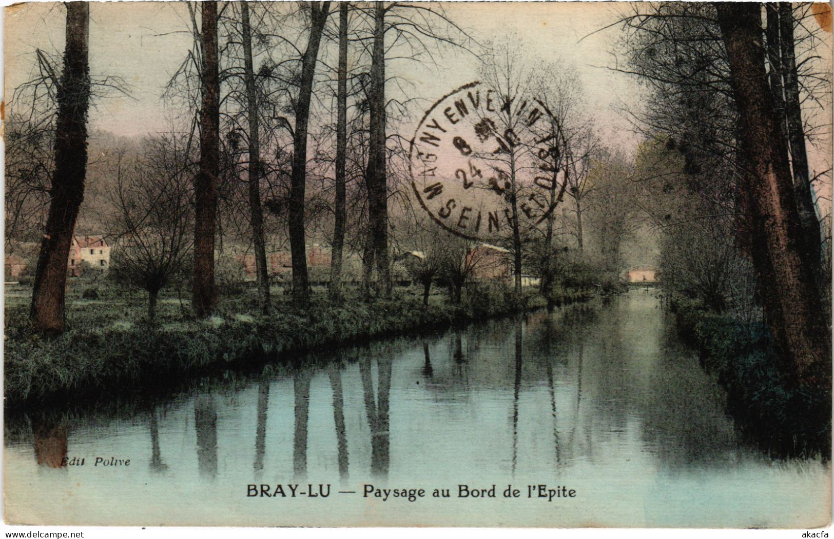 CPA Bray Et Lu Paysage Au Bord De L'Epite FRANCE (1309356) - Bray-et-Lû