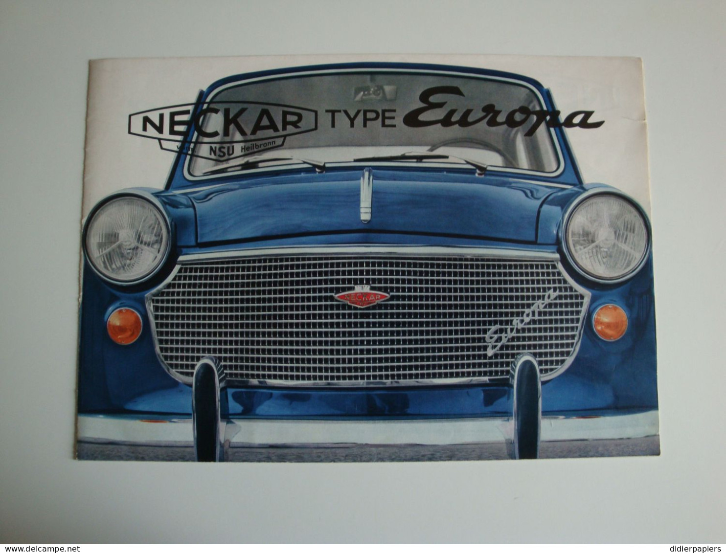 Automobilia Voiture Allemande NECKAR Type Europa NSU ,Heilbronn - Cars