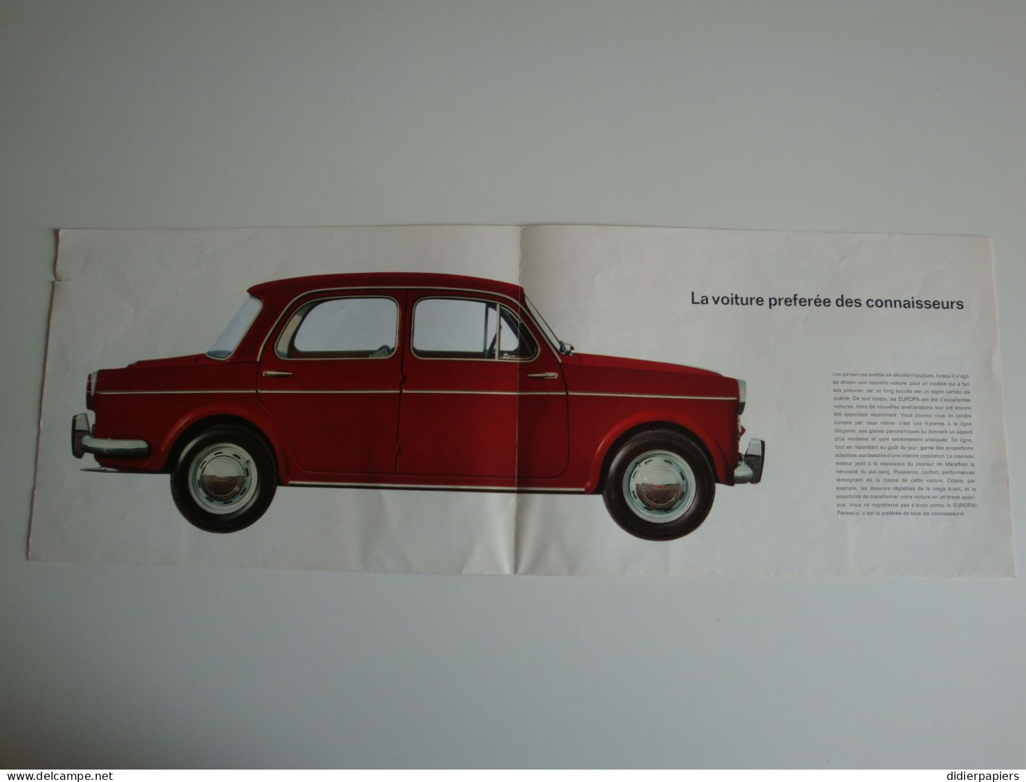 Automobilia Voiture Allemande NECKAR Type Europa NSU ,Heilbronn - Auto's