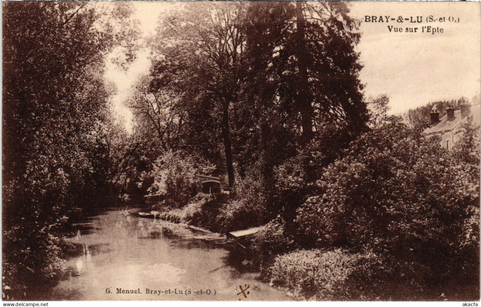 CPA Bray Et Lu Vue Sur L'Epte FRANCE (1309370) - Bray-et-Lû