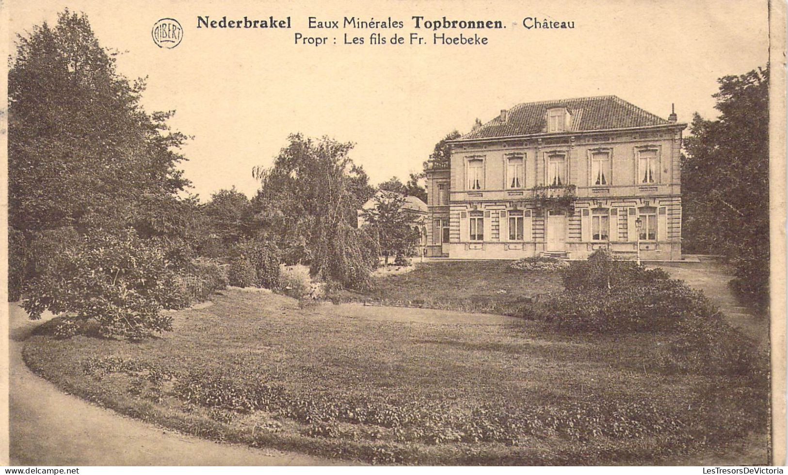 BELGIQUE - Nederbrakel - Eaux Minérales Topbronnen - Château - Carte Postale Ancienne - Brakel