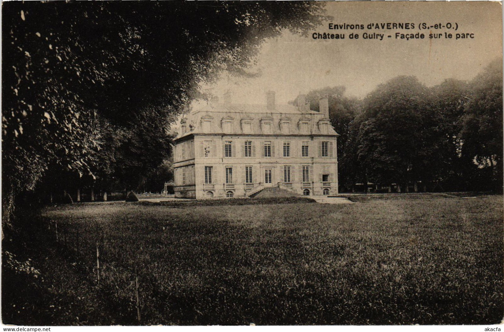 CPA Guiry Le Chateau, Facade S Le Parc FRANCE (1309564) - Guiry En Vexin