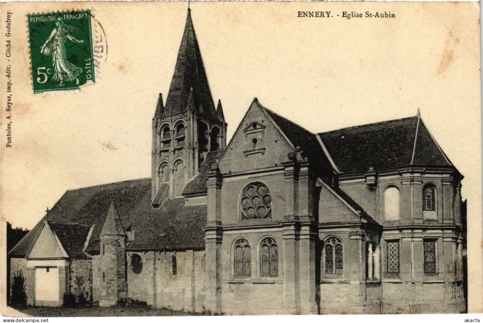 CPA Ennery Eglise St-Aubin FRANCE (1309617) - Ennery