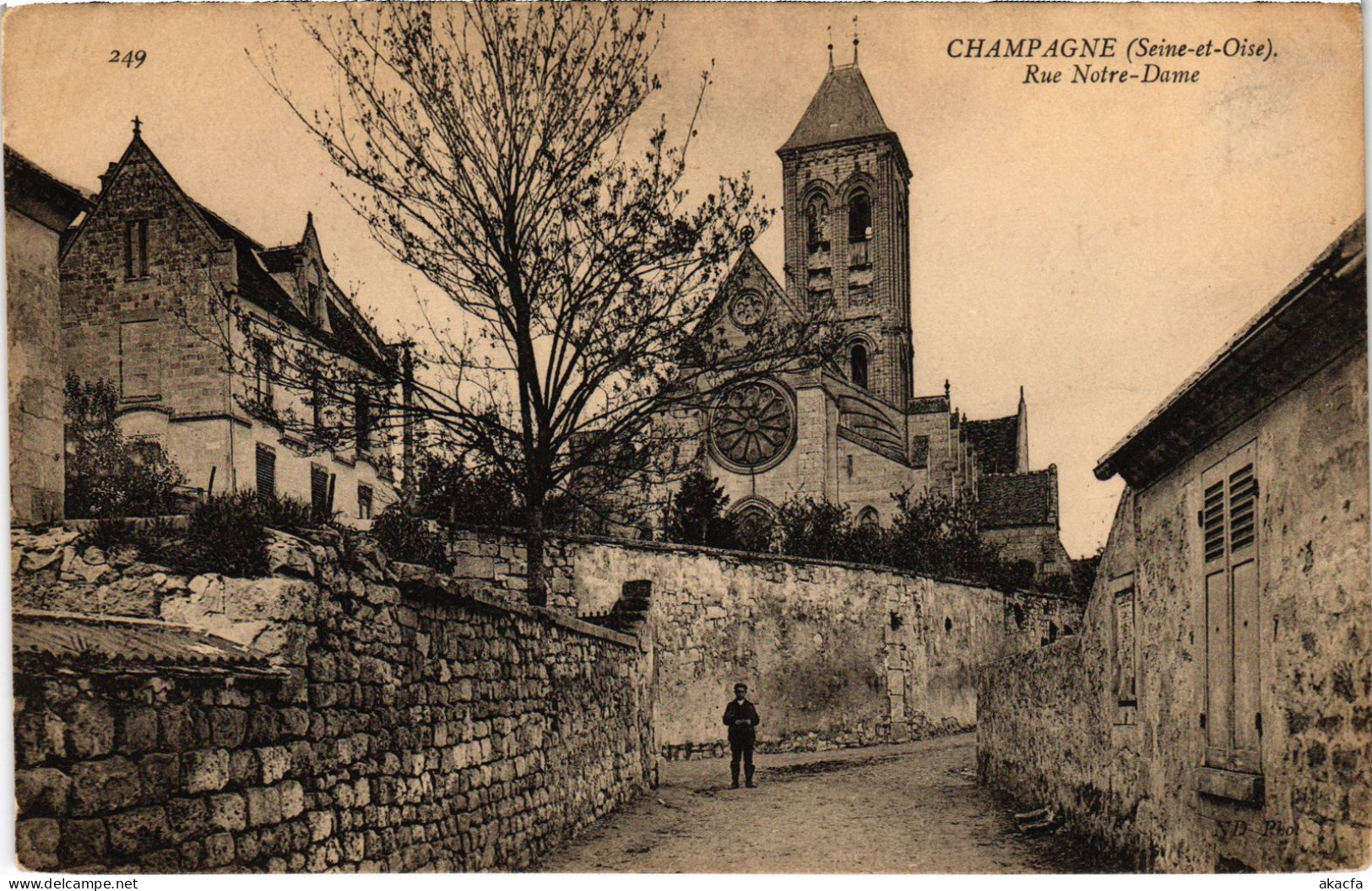 CPA Champagne Rue Notre-Dame FRANCE (1309648) - Champagne Sur Oise