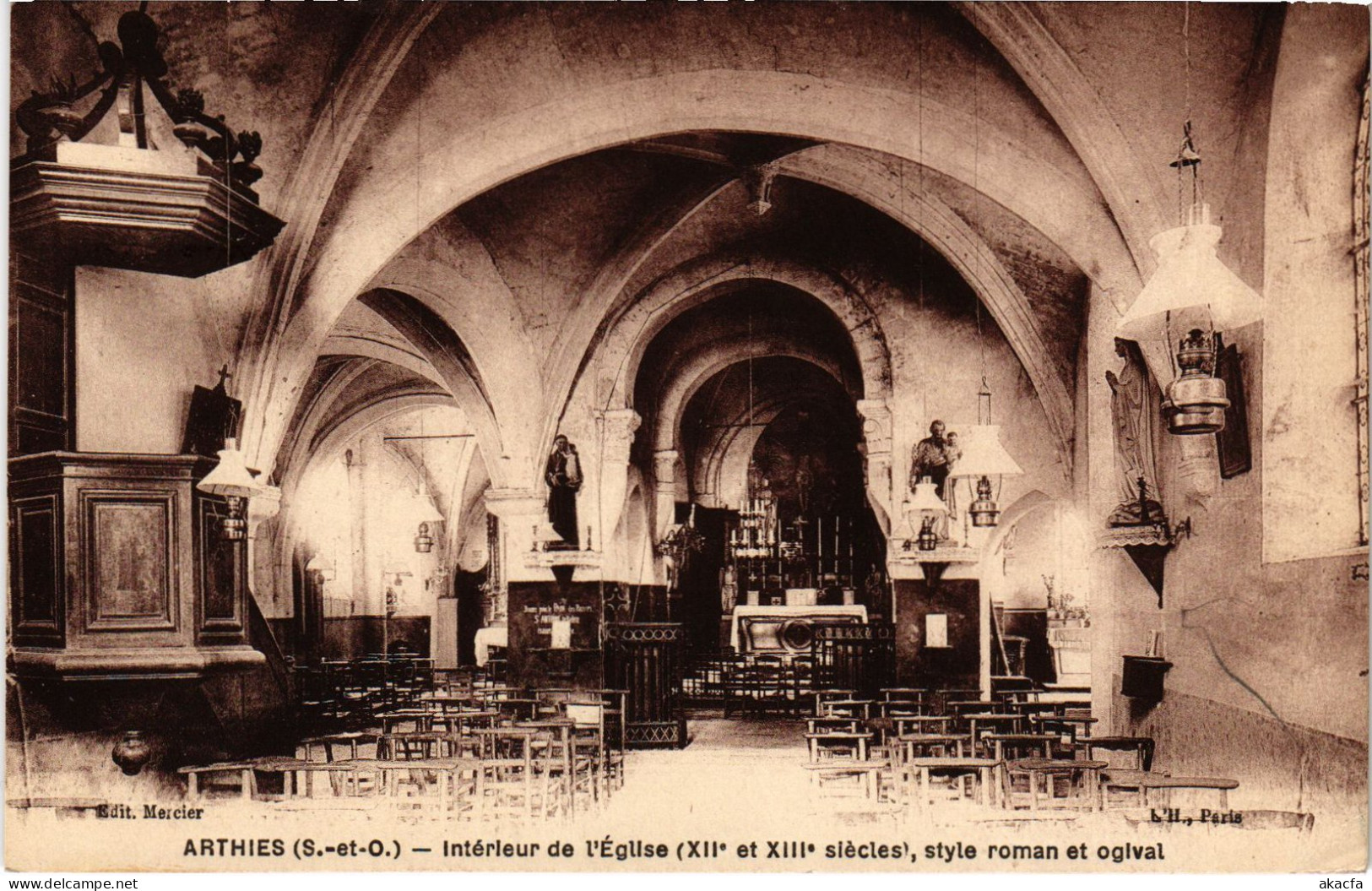 CPA Arthies Interieur De L'Eglise FRANCE (1309799) - Arthies