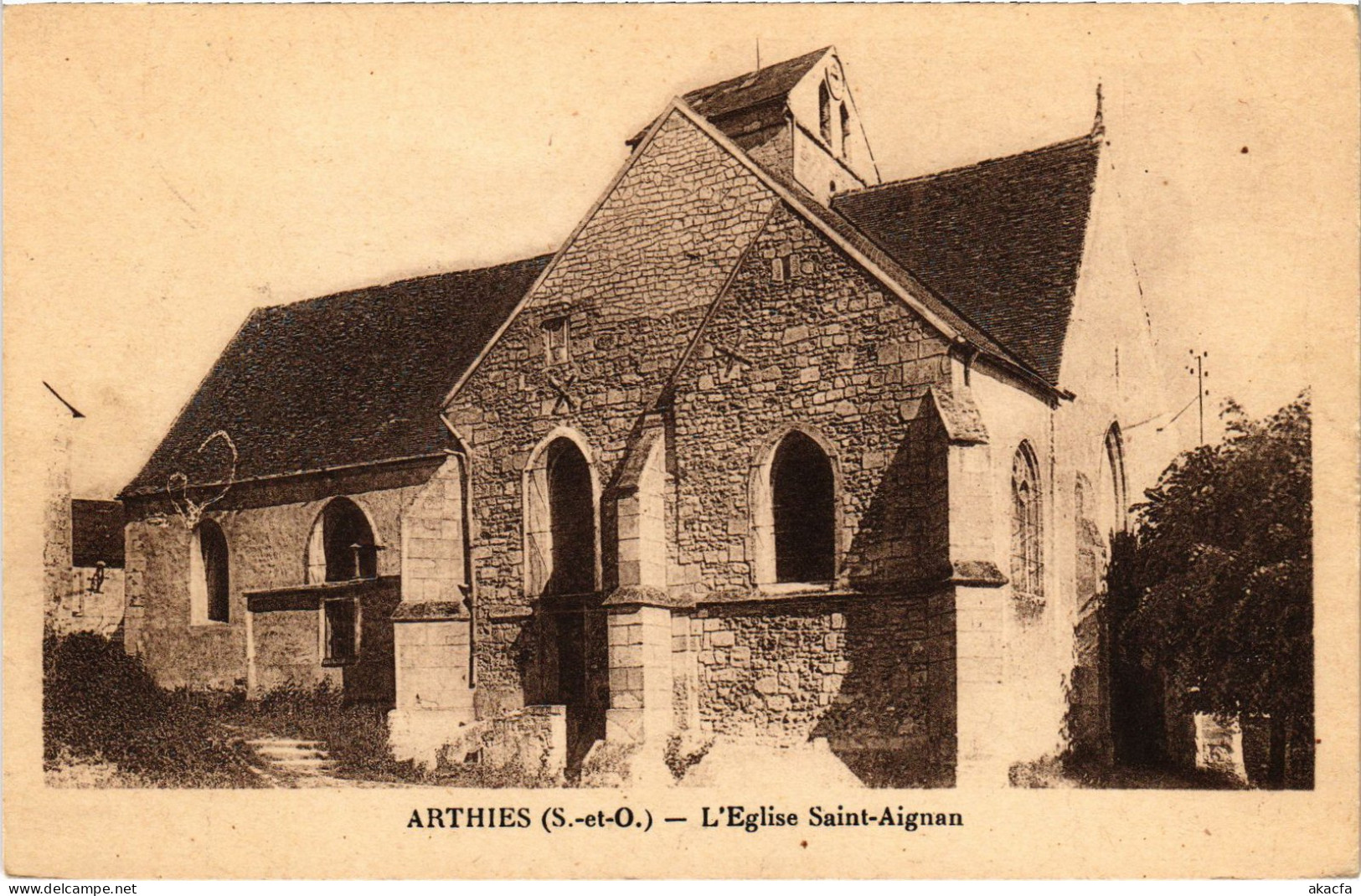 CPA Arthies L'Eglise Saint-Aignan FRANCE (1309808) - Arthies