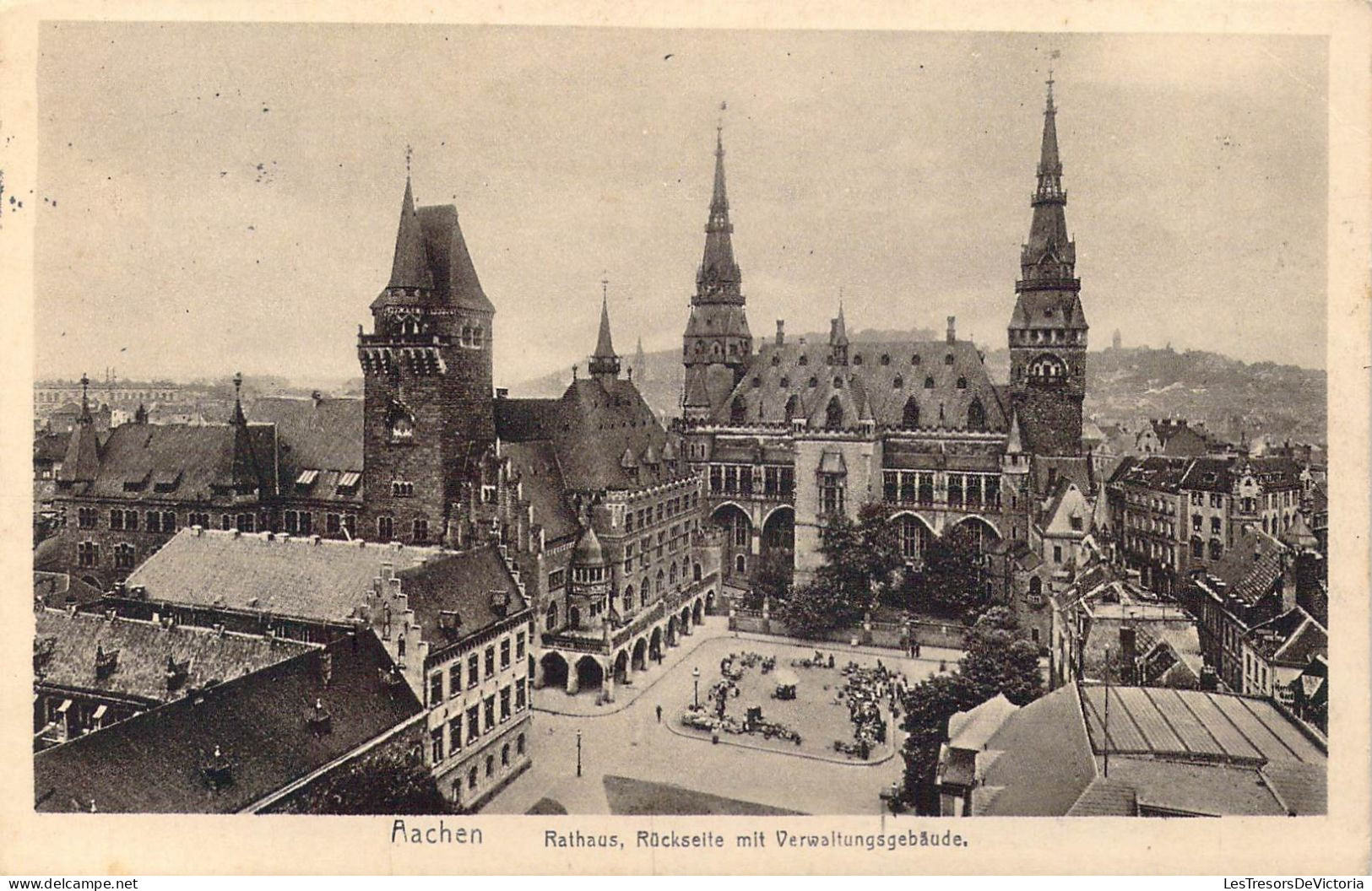 ALLEMAGNE - Aachen - Rathaus - Ruckseite Mit Verwaltungsgebaude - Carte Postale Ancienne - Aachen