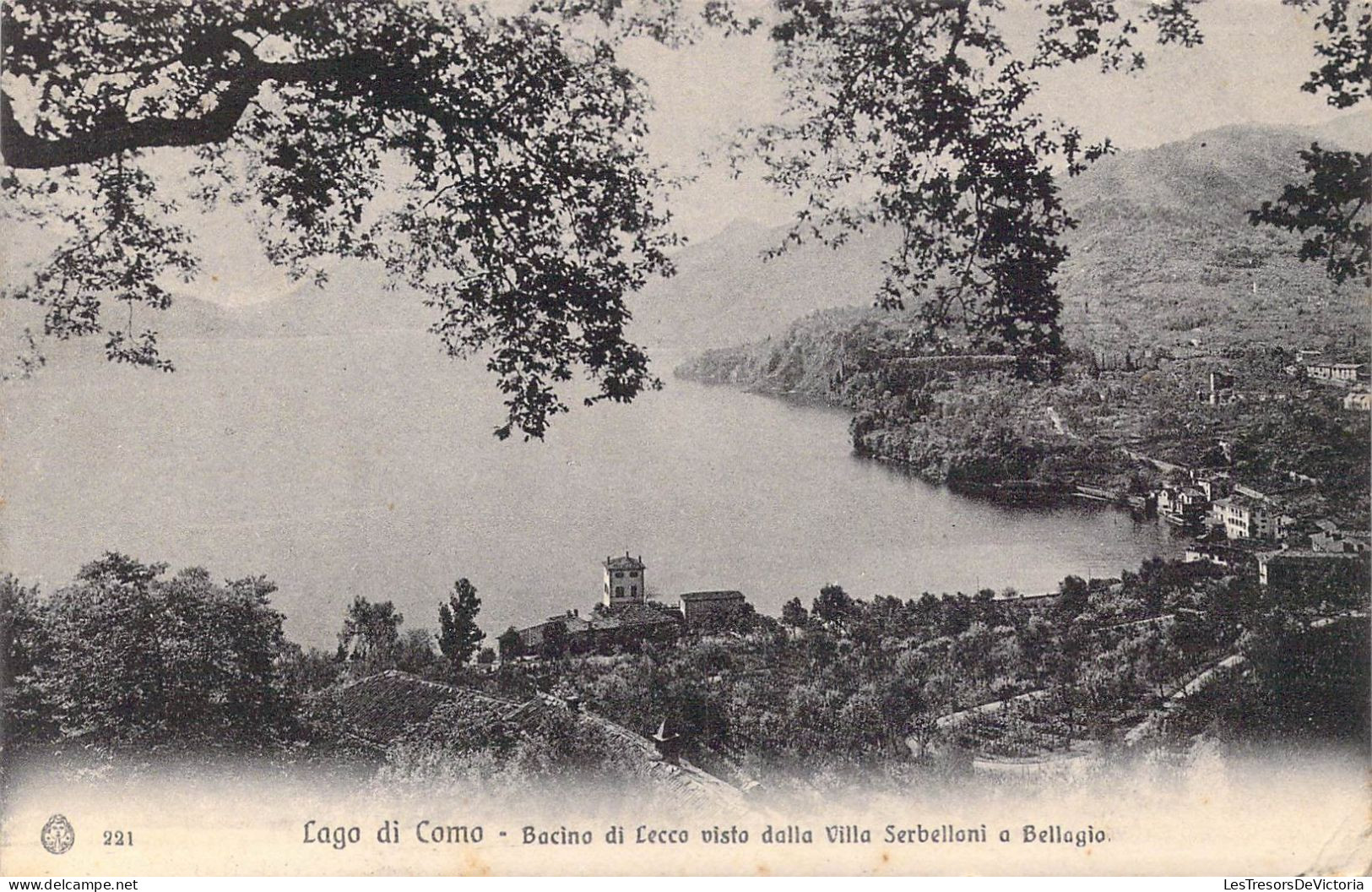 ITALIE - Lago Di Como - Bacino Di Lecco Visto Dalla Villa Serbelloni A Bellagio - Carte Postale Ancienne - Otros & Sin Clasificación