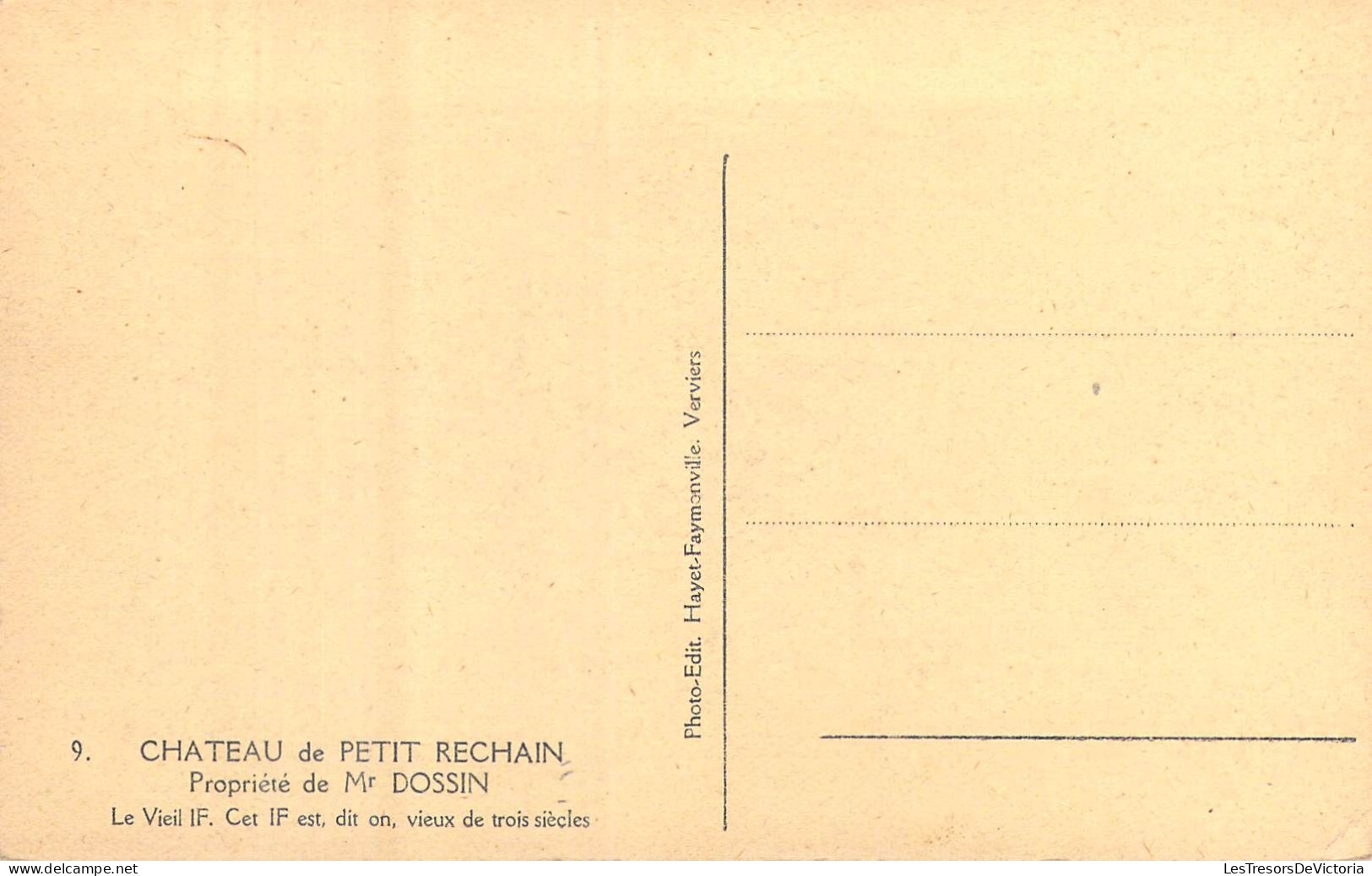 BELGIQUE - Château De Petit Rechain - Propriété De Mr Dossin - Carte Postale Ancienne - Verviers