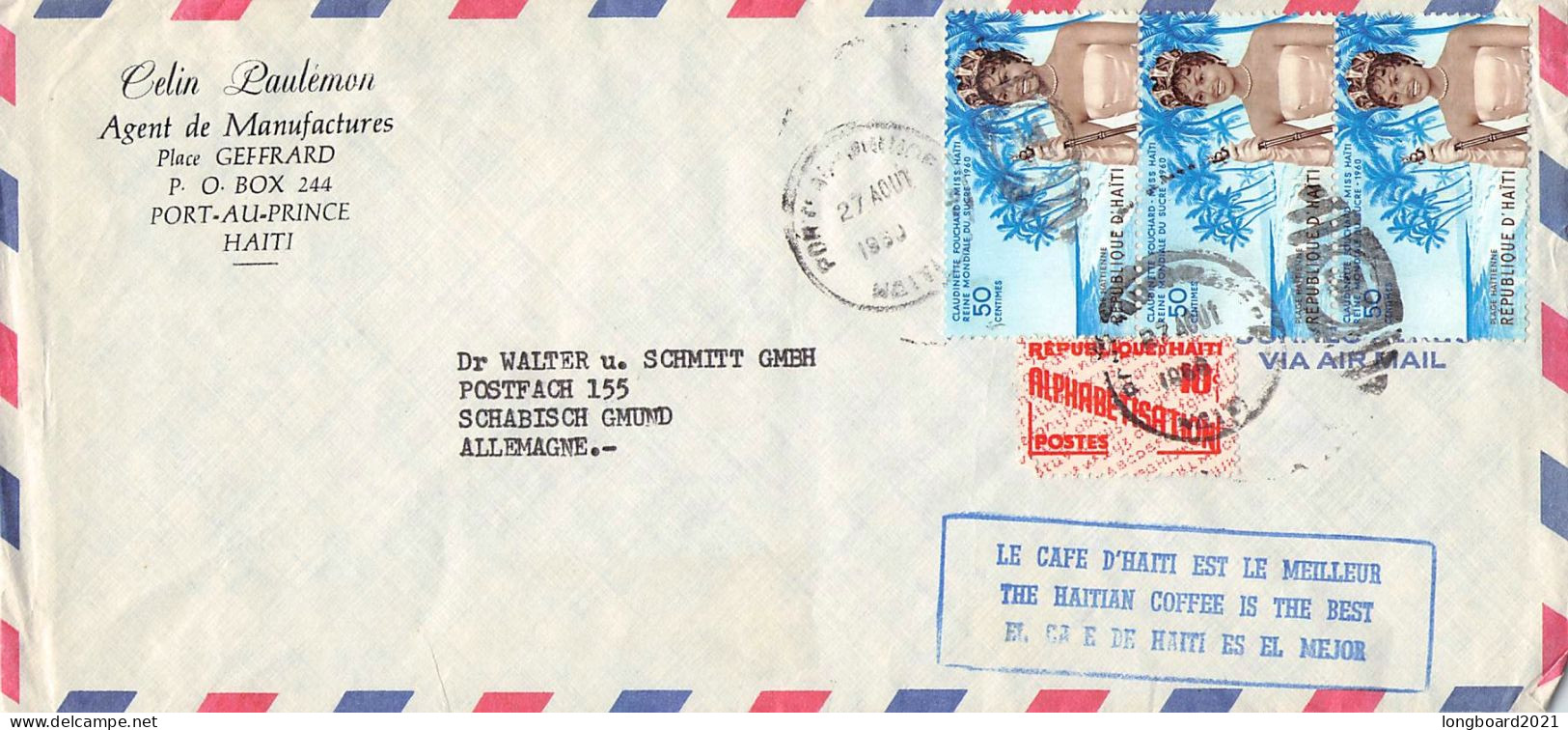 HAITI - AIRMAIL 1960 > SCHWÄBISCH GMÜND/DE / *362 - Haïti