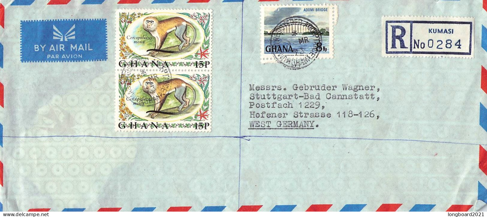 GHANA - AIRMAIL 1973 > STUTTGART/DE / *363 - Ghana (1957-...)