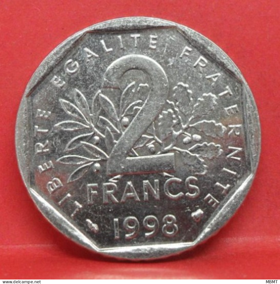 2 Francs Semeuse 1998 - TTB - Pièce Monnaie France - Article N°812 - 2 Francs