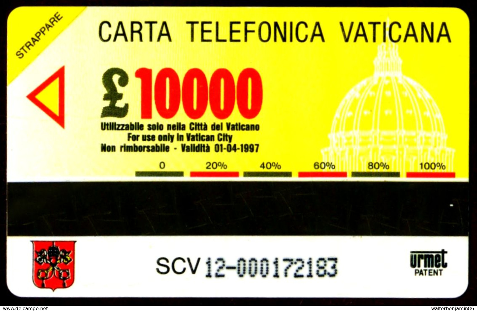 G VA 12 C&C 6012 SCHEDA TELEFONICA NUOVA MAGNETIZZATA VATICANO ANNO DELLA NATURA 2^A QUALITA' - Vaticano (Ciudad Del)