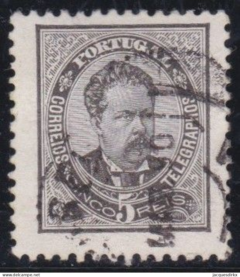 Portugal     .    Y&T    .   56-A   .   Perf.  11½       .  O      .   Cancelled   .   Hinged - Used Stamps