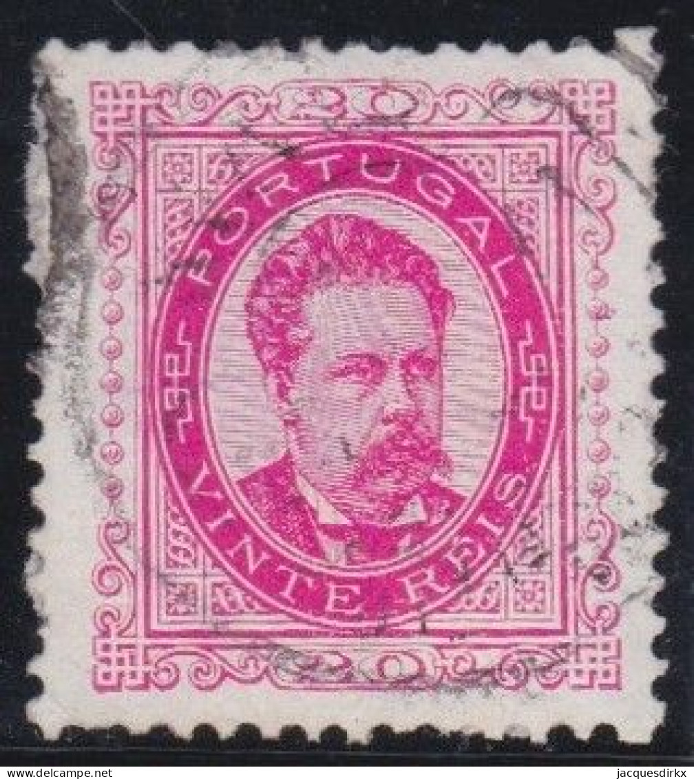 Portugal     .    Y&T    .   58  .   Perf.  11½       .  O      .   Cancelled   .   Hinged - Used Stamps