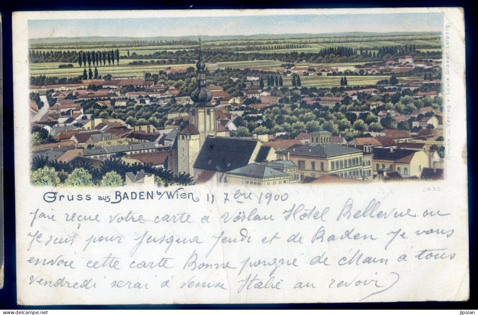 Cpa D' Autriche -- Gruss Aus Baden / Wien      LANR106 - Baden Bei Wien