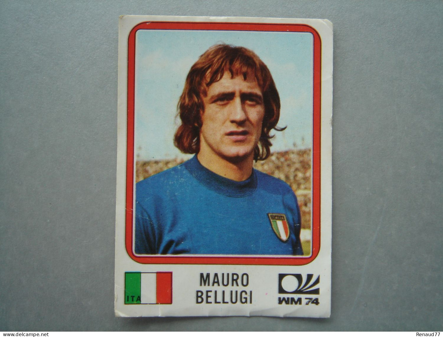 PANINI MUNCHEN 1974 - FOOTBALL - TRADING CARDS FIGURINE N° 293 - ITALY - MAURO BELLUGI - Edition Anglaise