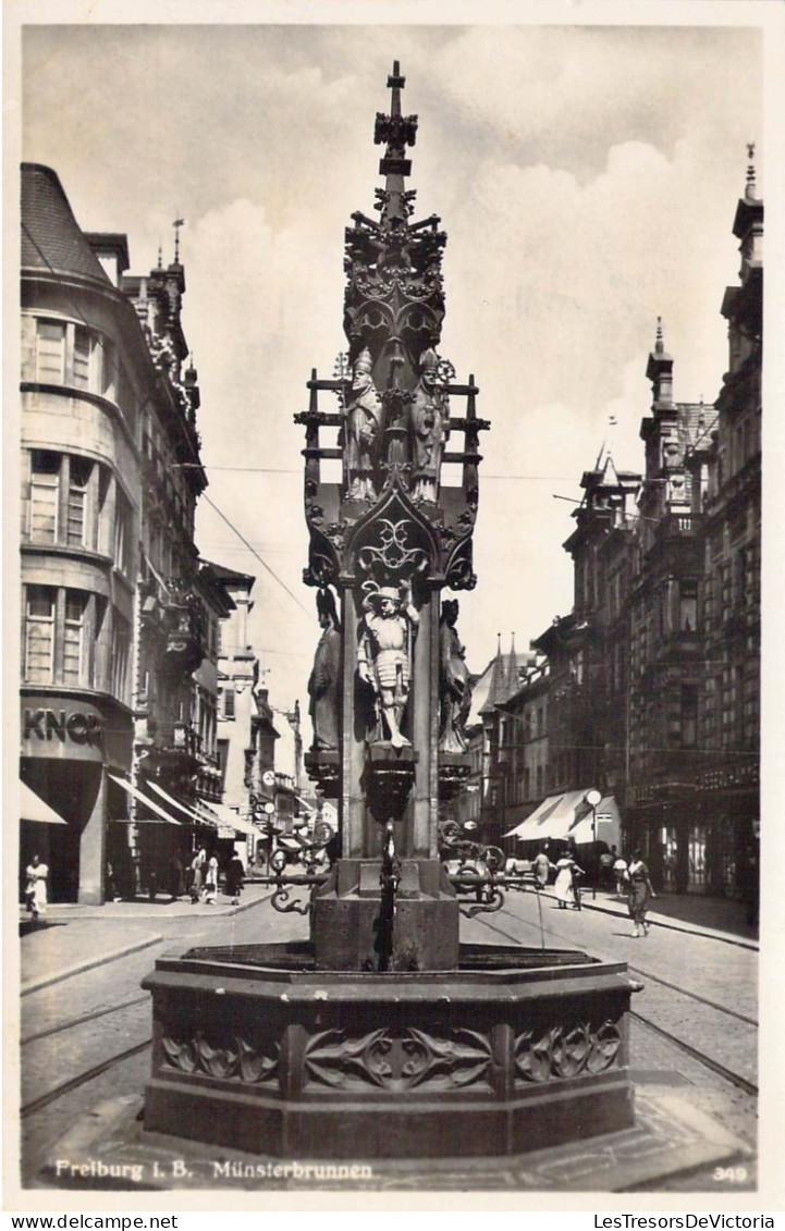 ALLEMAGNE - Freiburg I. B. - Munsterbrunnen - Carte Postale Ancienne - Freiburg I. Br.