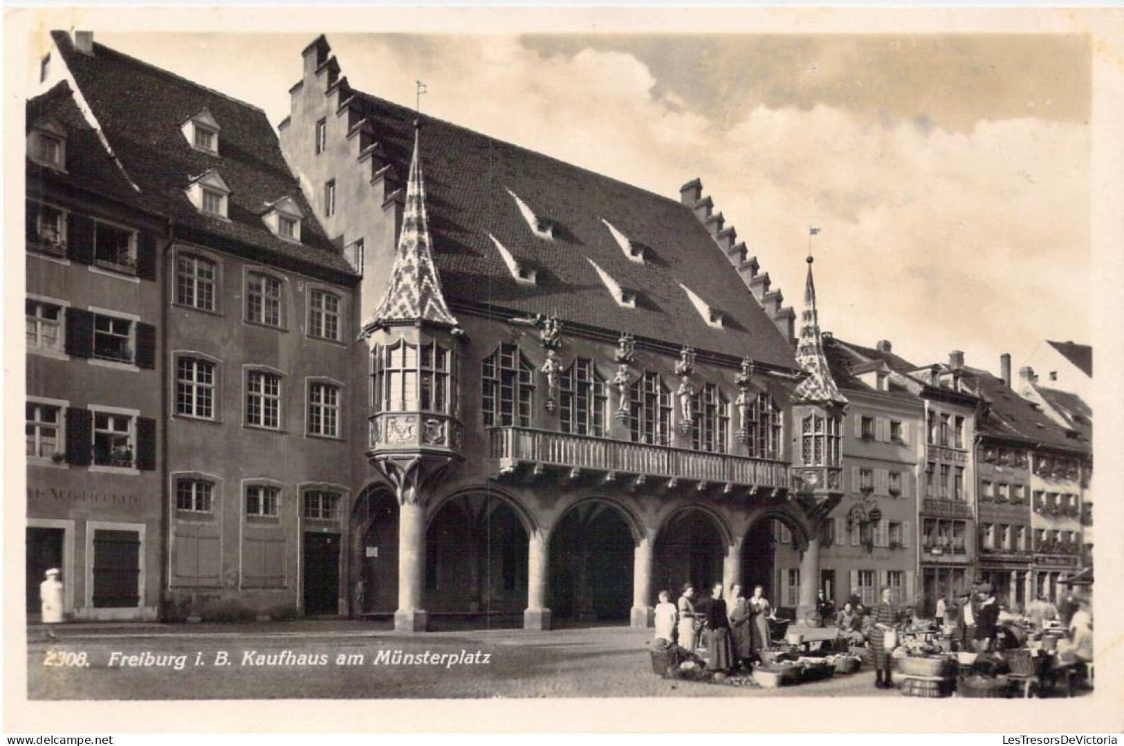 ALLEMAGNE - Freiburg I. B. - Kaufhaus Am Munsterplatz - Carte Postale Ancienne - Freiburg I. Br.