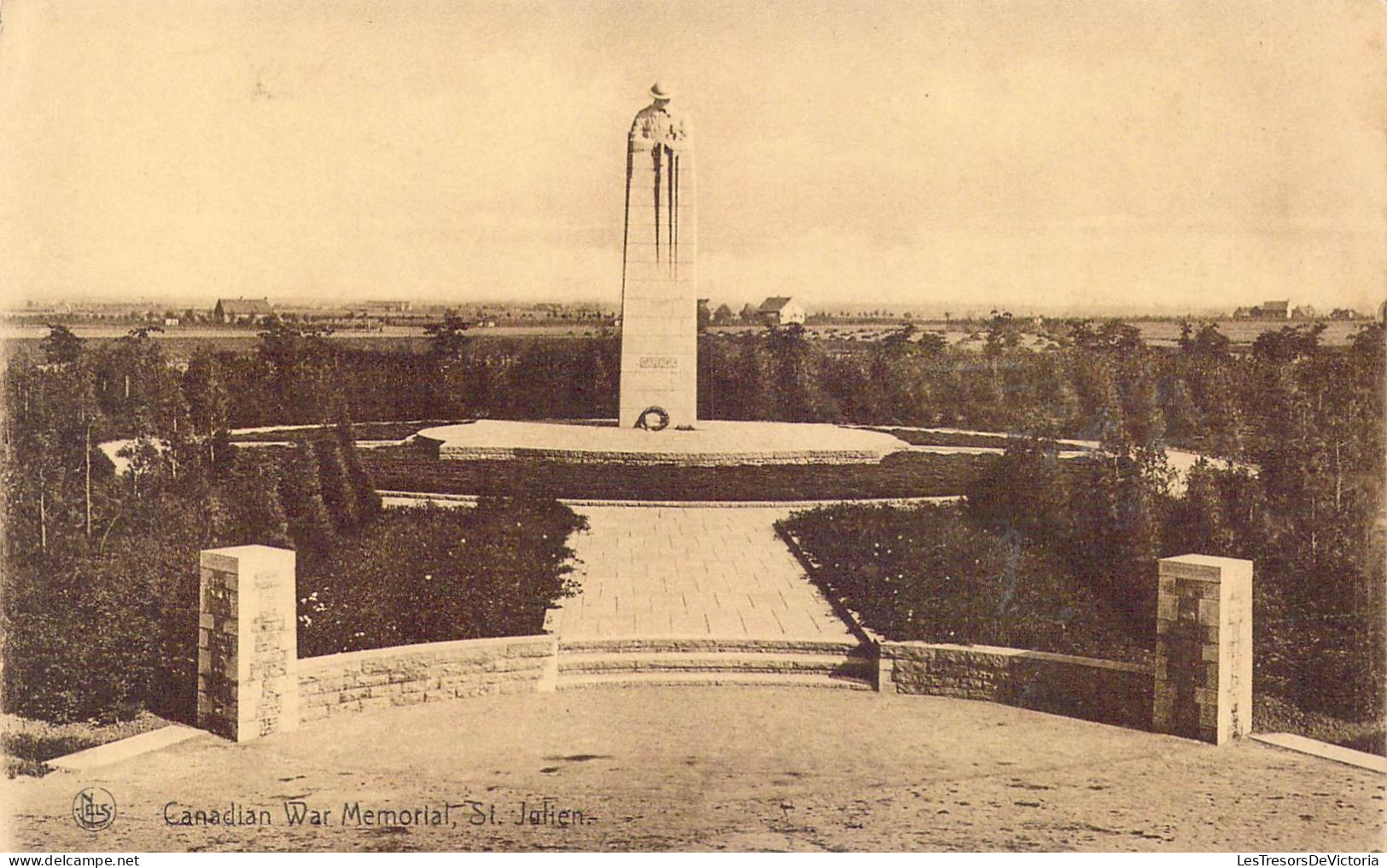 BELGIQUE - St Julien - Canadian War Memorial - Carte Postale Ancienne - Langemark-Pölkapelle