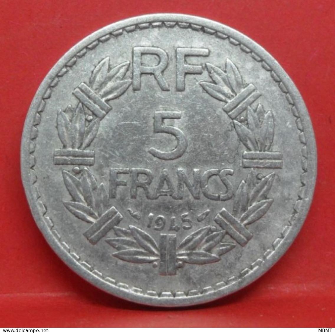 5 Francs Lavrillier Alu 1945 Ouvert - TB - Pièce Monnaie France - Article N°831 - 5 Francs