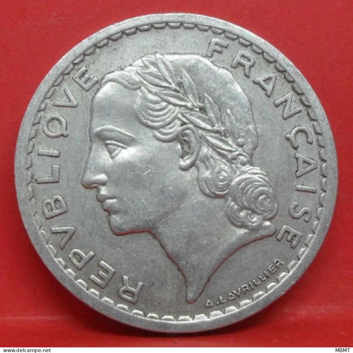 5 Francs Lavrillier Alu 1947 Fermé - TTB - Pièce Monnaie France - Article N°838 - 5 Francs