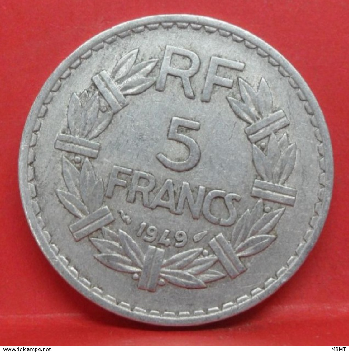 5 Francs Lavrillier Alu 1949 - TB - Pièce Monnaie France - Article N°842 - 5 Francs