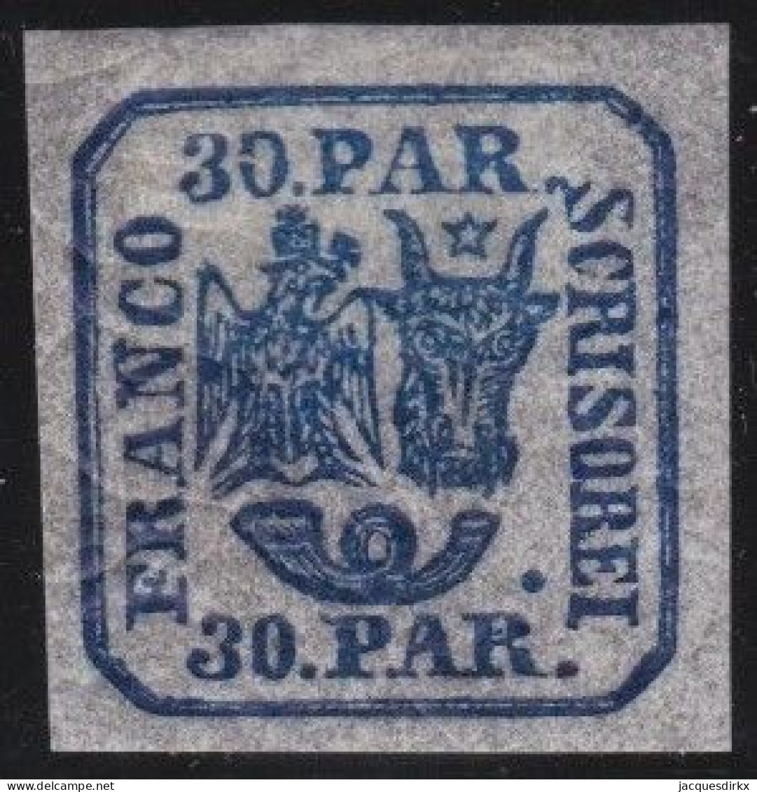 Romania       .    Y&T    .   10  (2 Scans)       .  *      .   Mint With Gum    .   Hinged - 1858-1880 Fürstentum Moldau