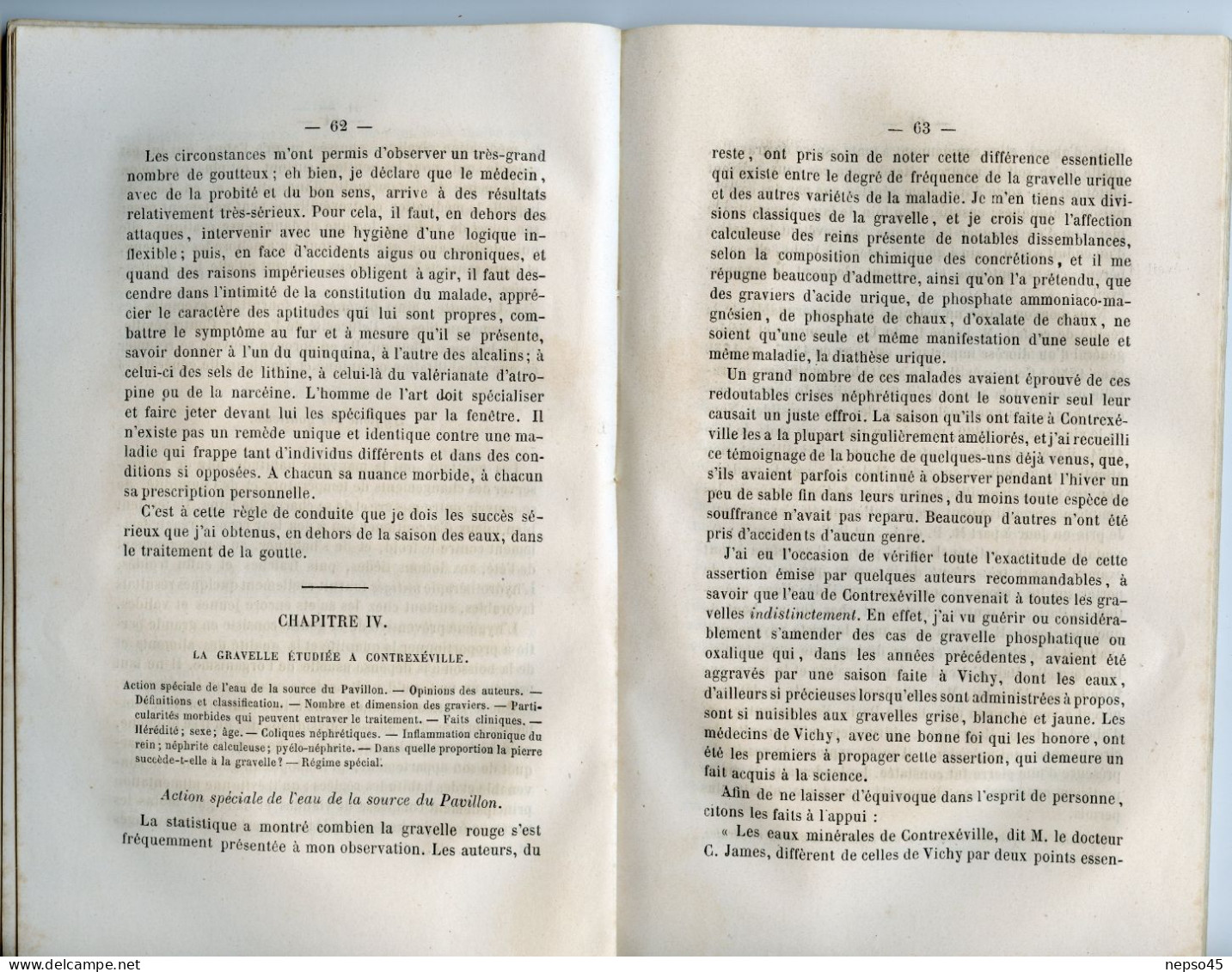 Contréxeville.Vosges.8 Années De Pratique Médicale.étude Clinique.Docteur Legrand Du Saulle.Institut De France. - Lorraine - Vosges