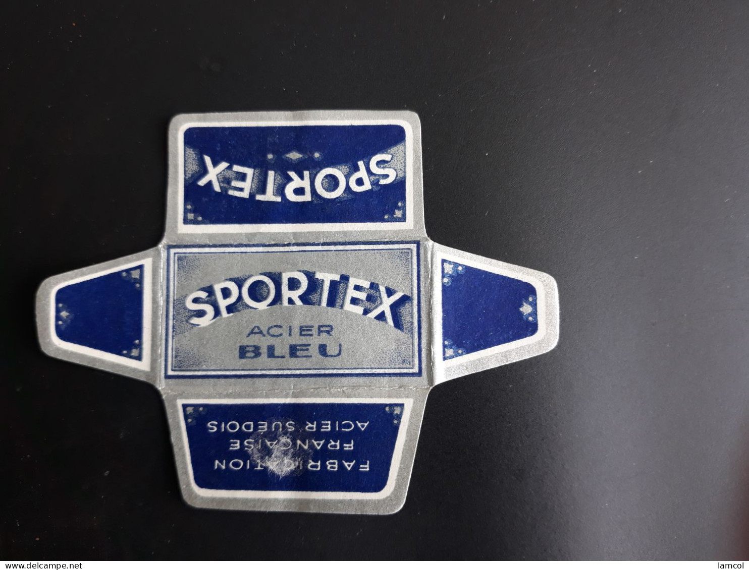 Lame De Rasoir Française SPORTEX - French Safety Razor Blade Wrapper - Lamette Da Barba