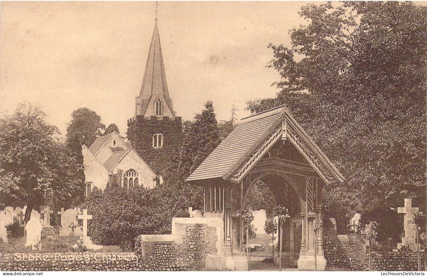 ANGLETERRE - Stoke Poges Church - Carte Postale Ancienne - Buckinghamshire