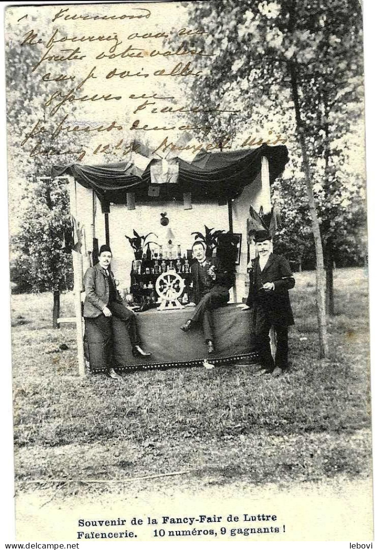 Souvenir De La Fancy-Fair De LUTTRE  Faïencerie. 10 Numéros, 9 Gagnants ! » (1910) - Enghien - Edingen