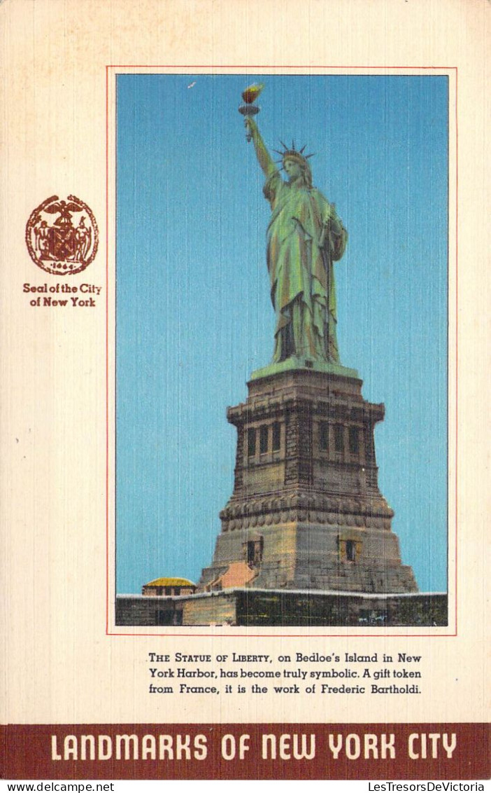 ETATS-UNIS - New York City - Statue Of Liberty - Carte Postale Ancienne - Statue De La Liberté