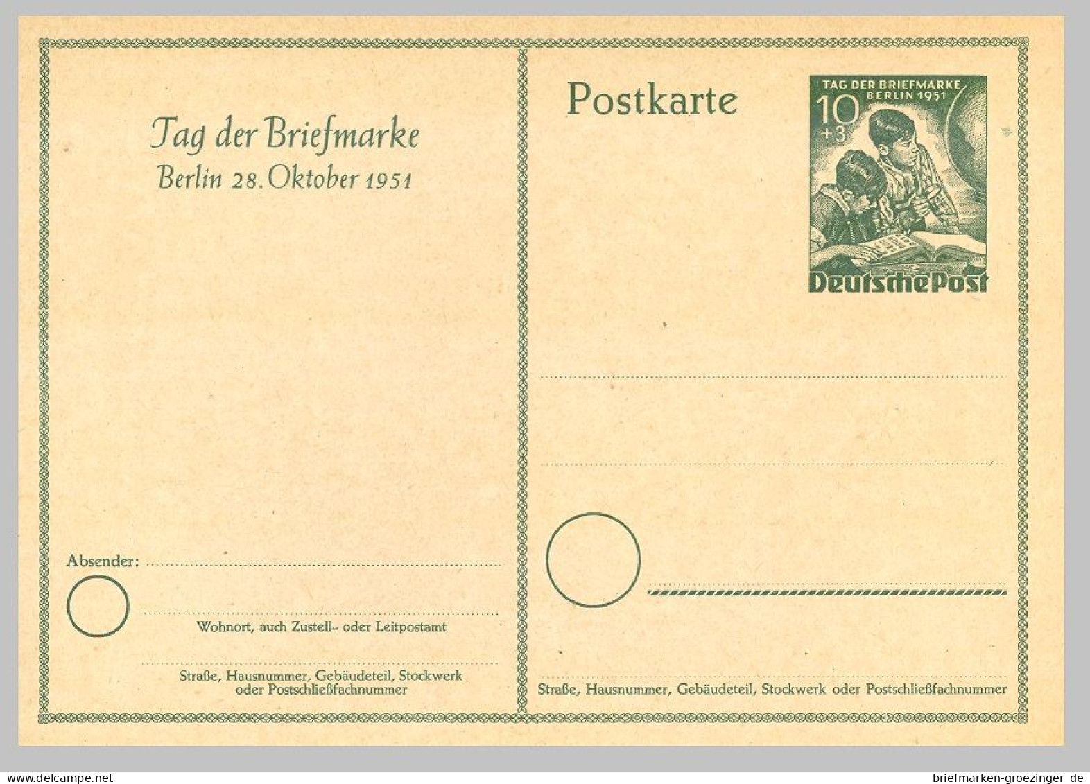 Berlin Ganzsache P27 Sst.-16-6070 - Private Postcards - Used