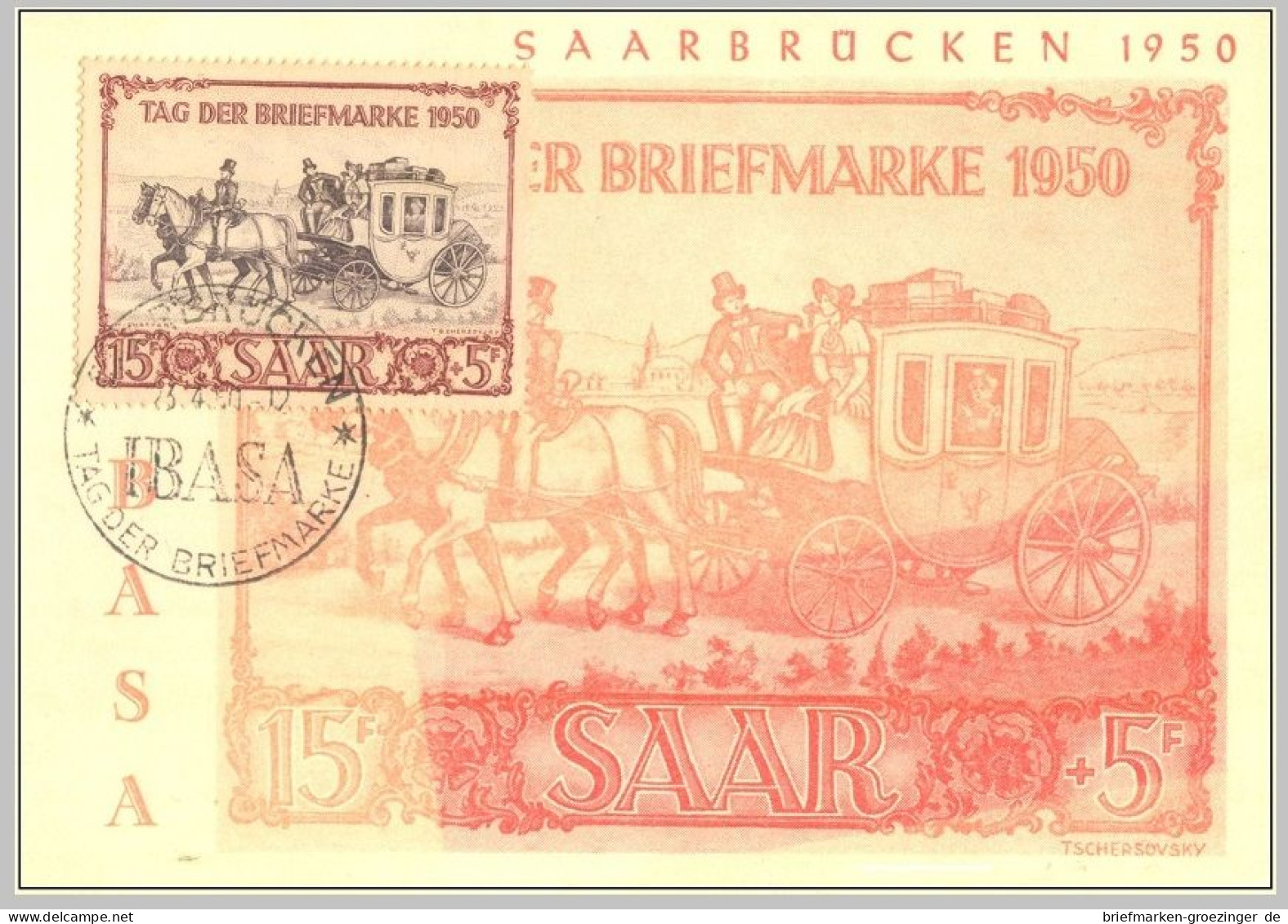 Saar Mi.291 FDC Gedenkkarte-16-4558 - Maximumkaarten