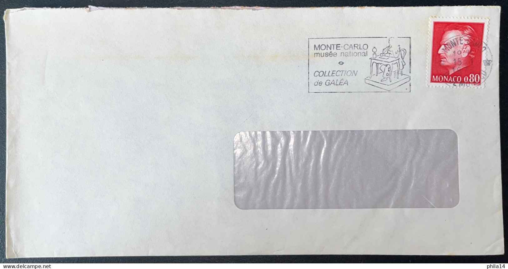ENVELOPPE MONACO MONTECARLO 1976 / COLLECTION DE GALEA - Cartas & Documentos