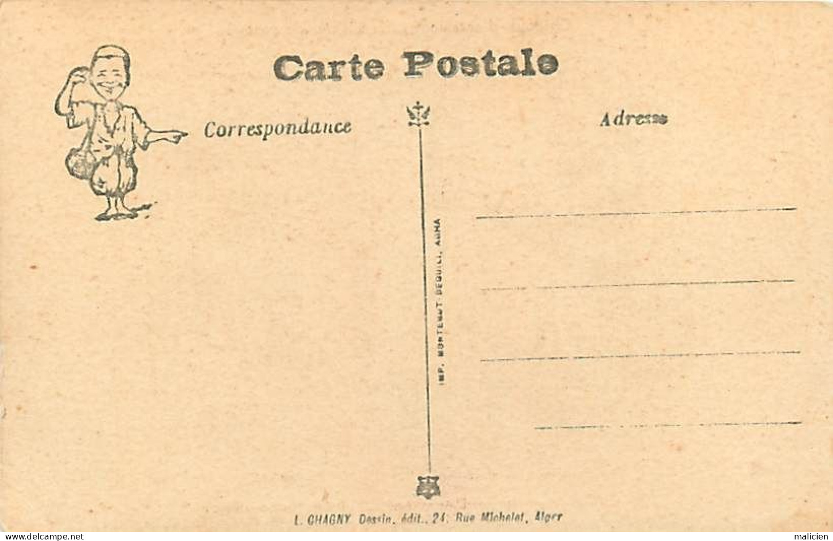 -thème Div.- Ref-RR904- Illustrateur Chagny - Algerie - Chibouk D Occasion - - Chagny
