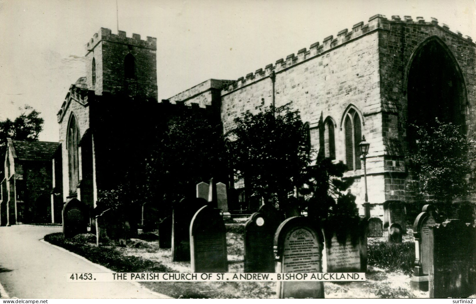 DURHAM - BISHOP AUCKLAND - THE PARISH CHURCH OF ST ANDREW RP  Du431 - Durham City