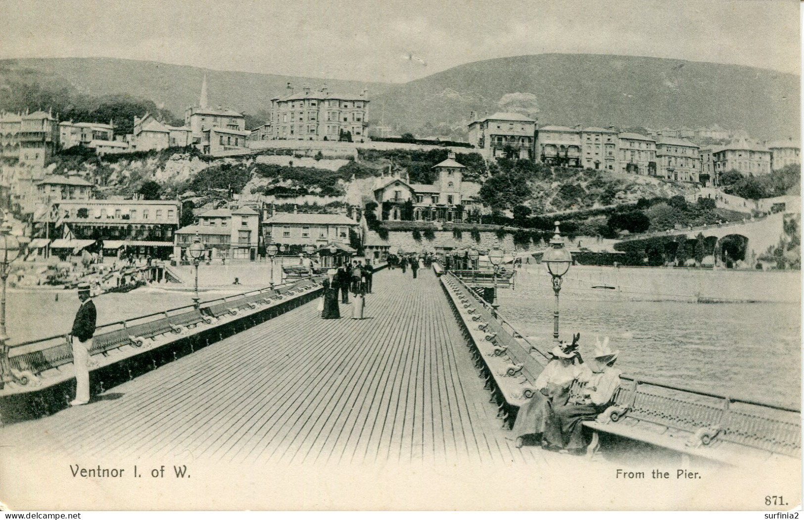 IOW - VENTNOR FROM THE PIER  Iow551 - Ventnor