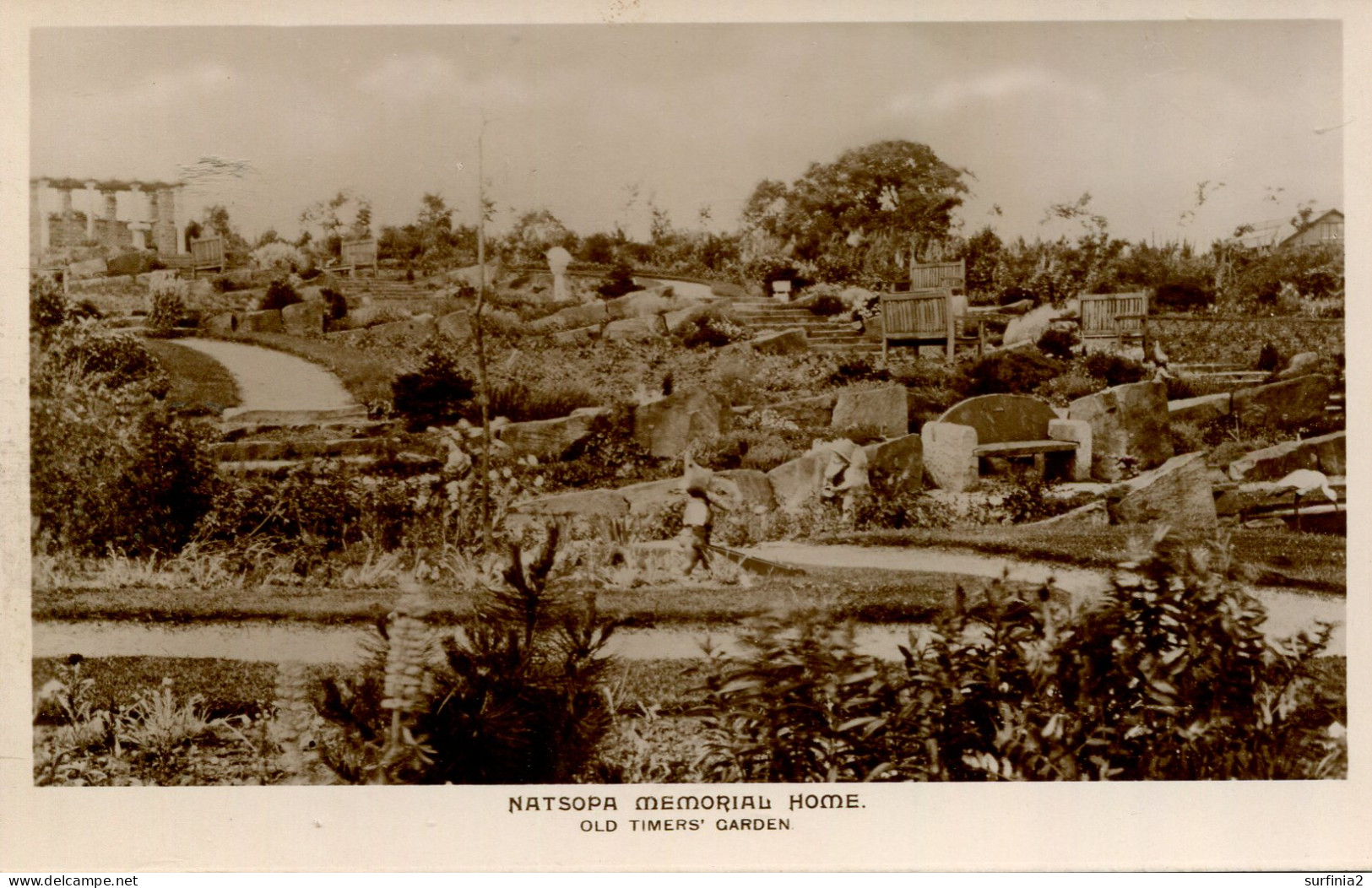 LEICS - NATSOPA MEMORIAL HOME (HORNSEY RISE) - OLD TIMERS GARDEN RP Le236 - Andere & Zonder Classificatie