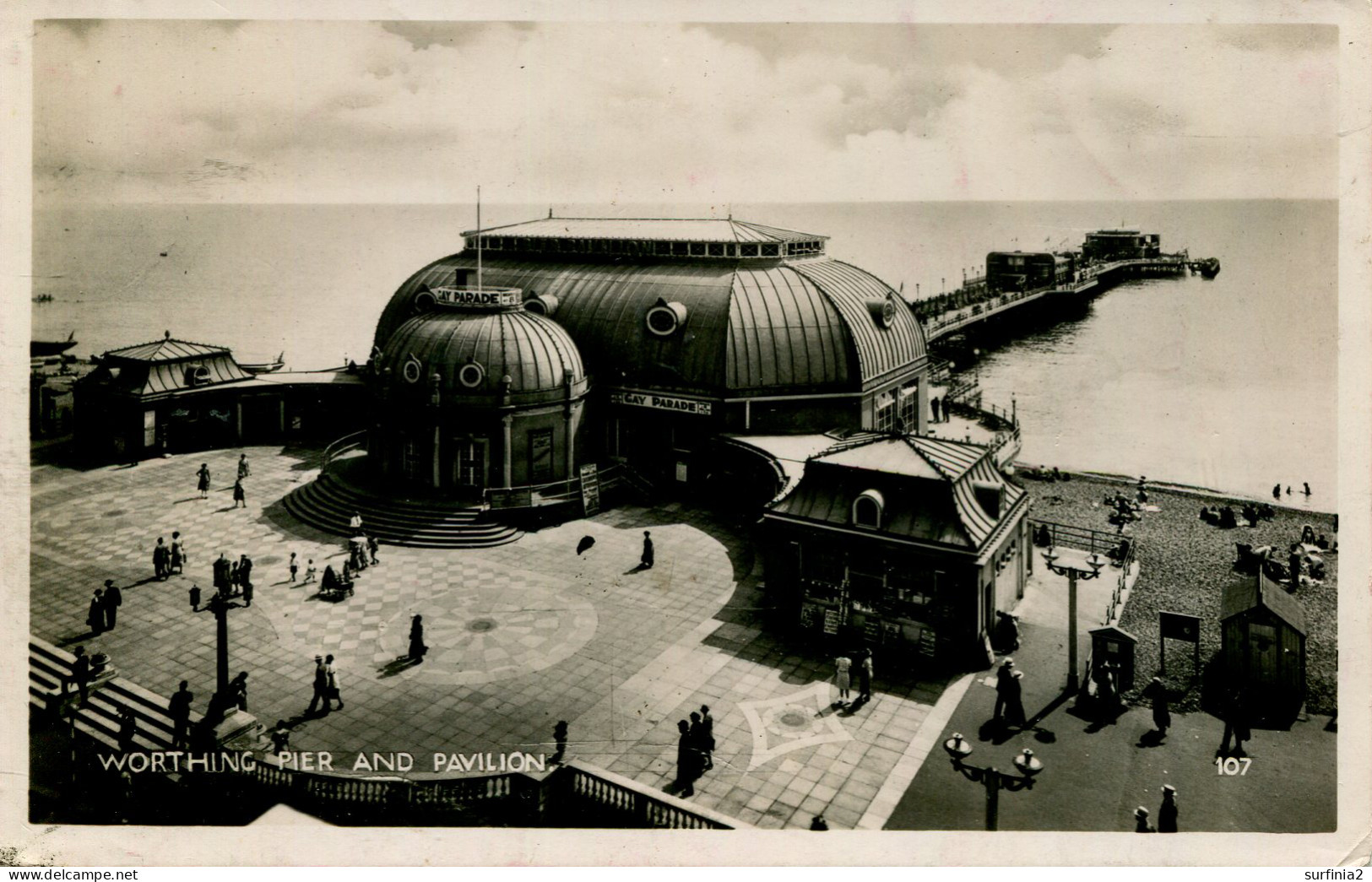 SUSSEX -WORTHING PIER AND PAVILION RP Sus1338 - Worthing